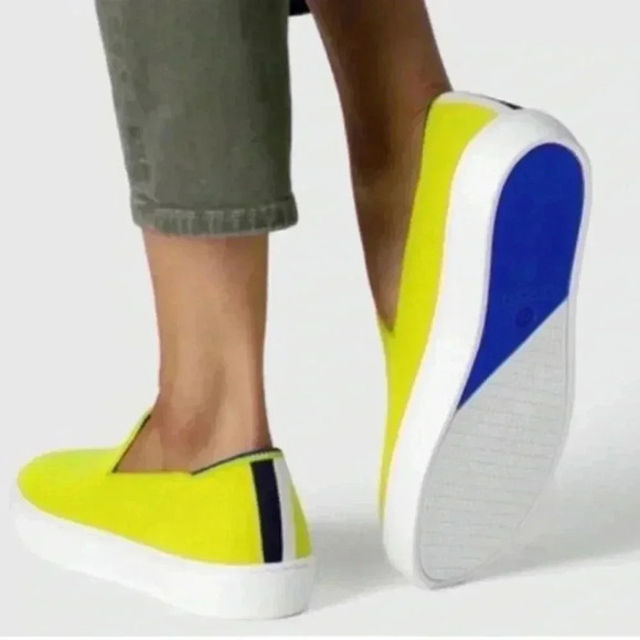 Rothy’s The Original Slip On Sneaker in Electric Lemon EXTREMELY RARE - Picture 7 of 7